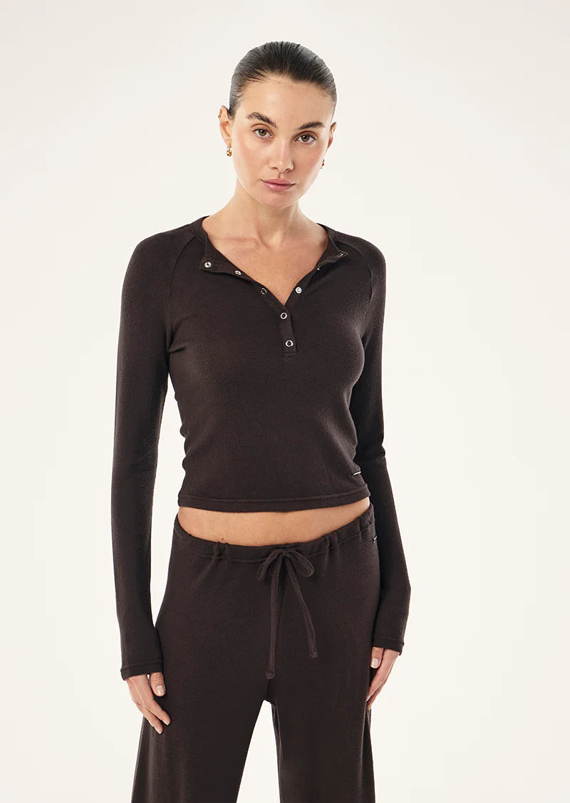 Haven long sleeve top - Coffee