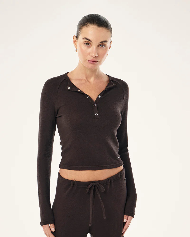 Haven long sleeve top - Coffee