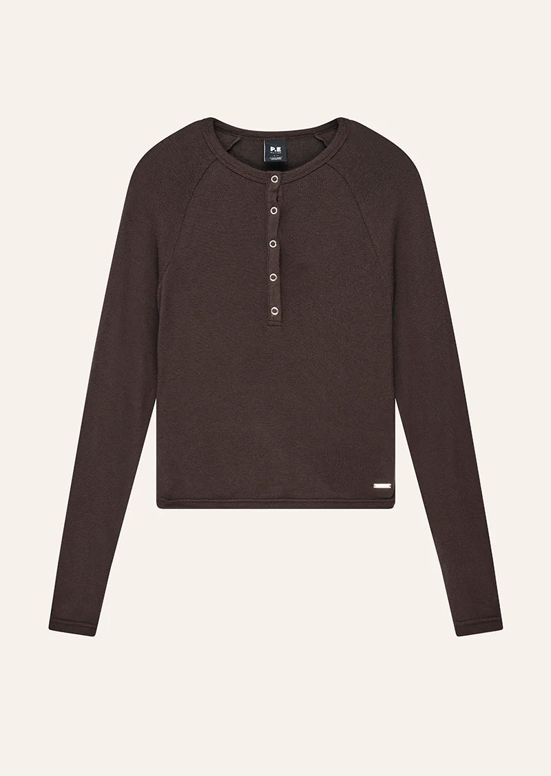 Haven long sleeve top - Coffee