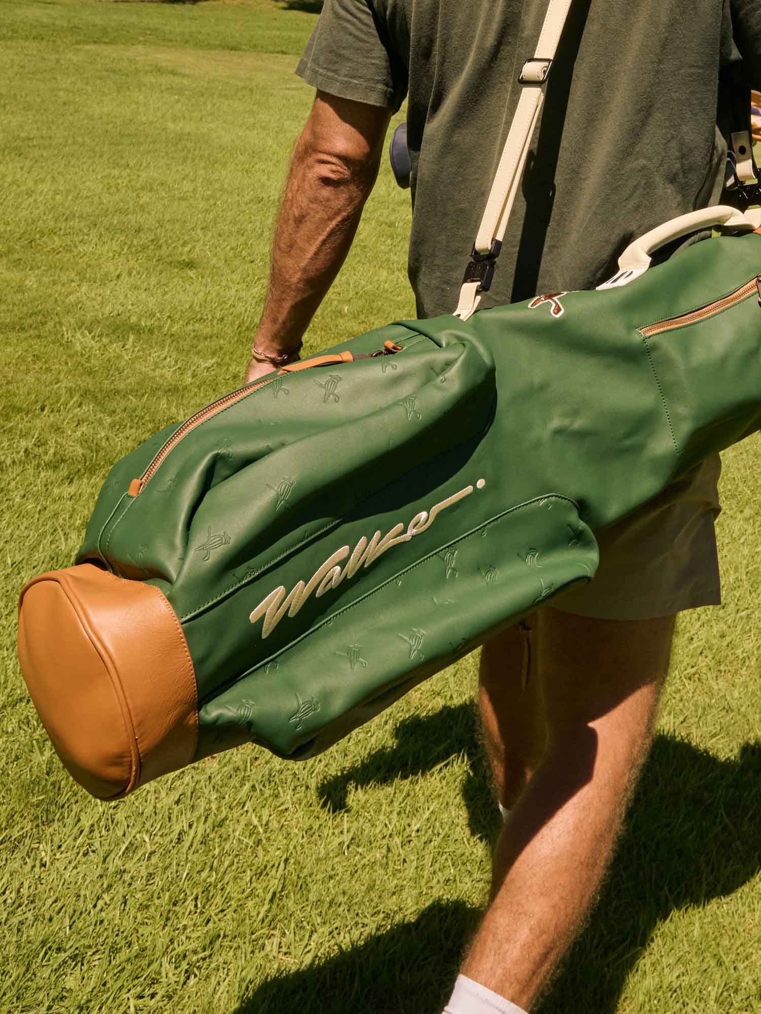 Walker x Hiroki Sunday Bag - Dark Green Leather