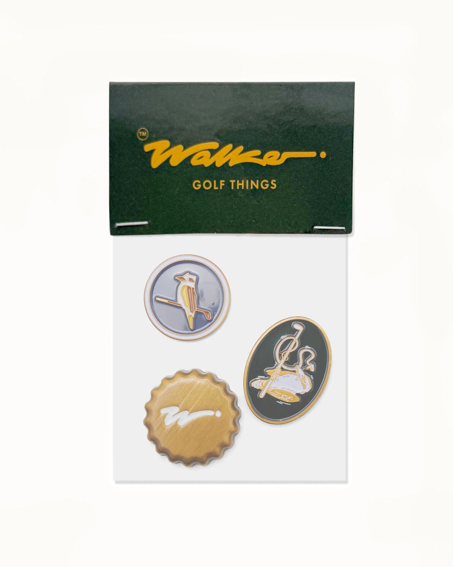 Ball Marker 3-Pack - The Hunter Antique Brushed Gold