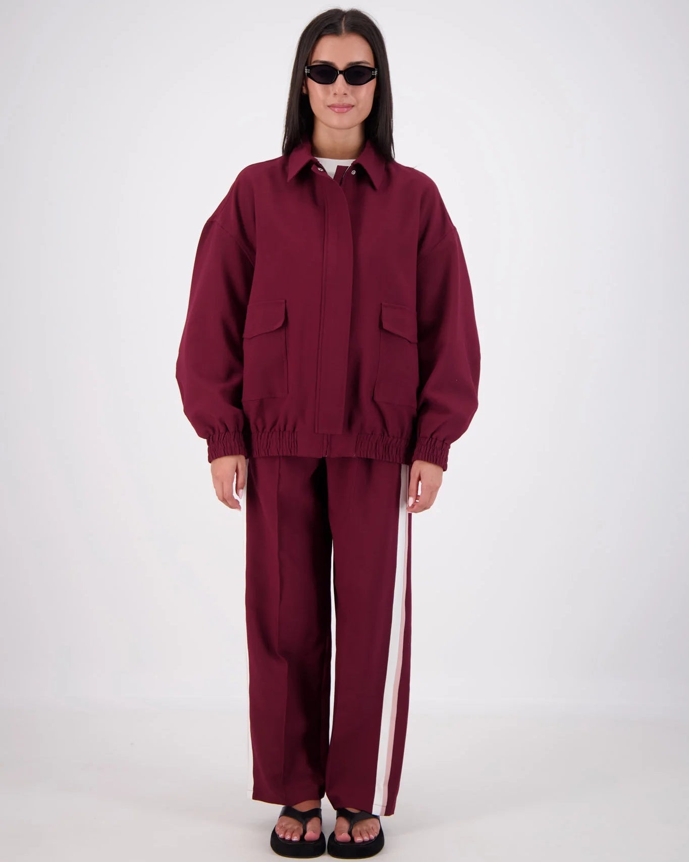 Ischia Bomber Jacket - Plum