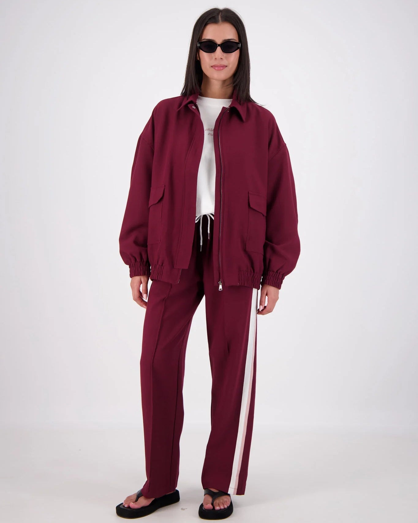 Ischia Bomber Jacket - Plum