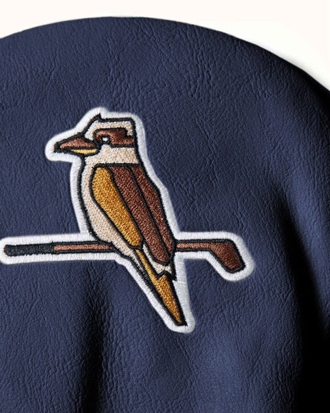Kooka Leather Driver Headcover - Navy