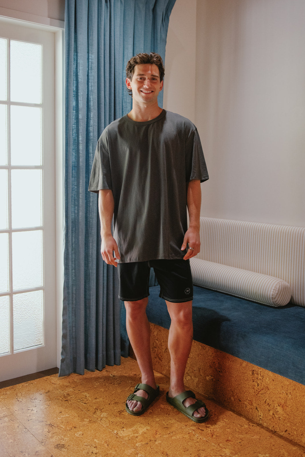 Box Tee 220GSM - Charcoal