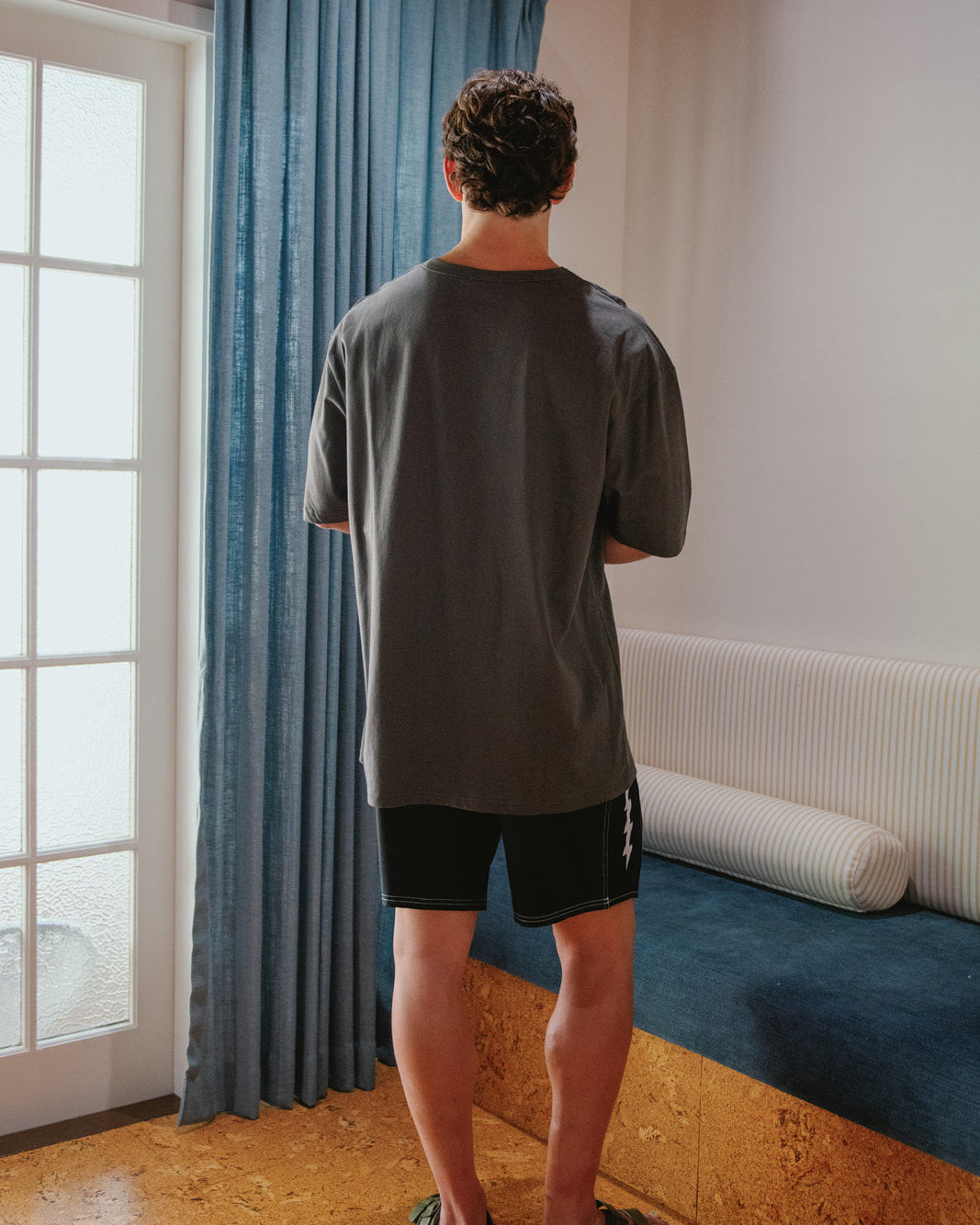 Box Tee 220GSM - Charcoal