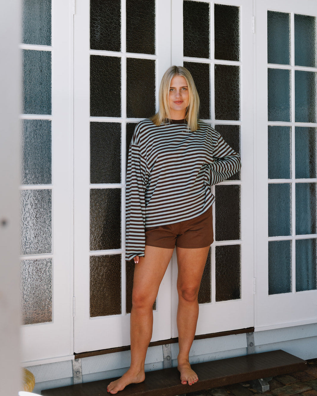 Muse Long Sleeve - Brown/Blue