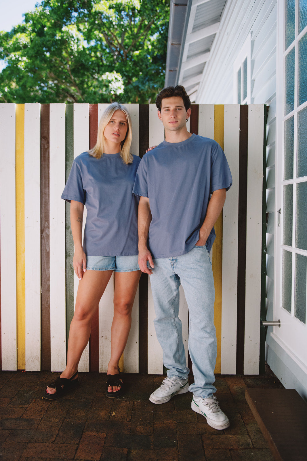 The Vintage Tee 195GSM - Sea Blue