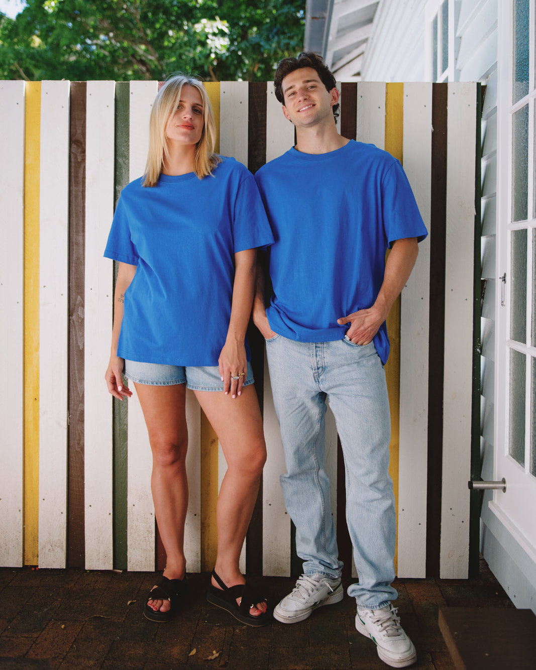 The Vintage Tee 220GSM - Blue