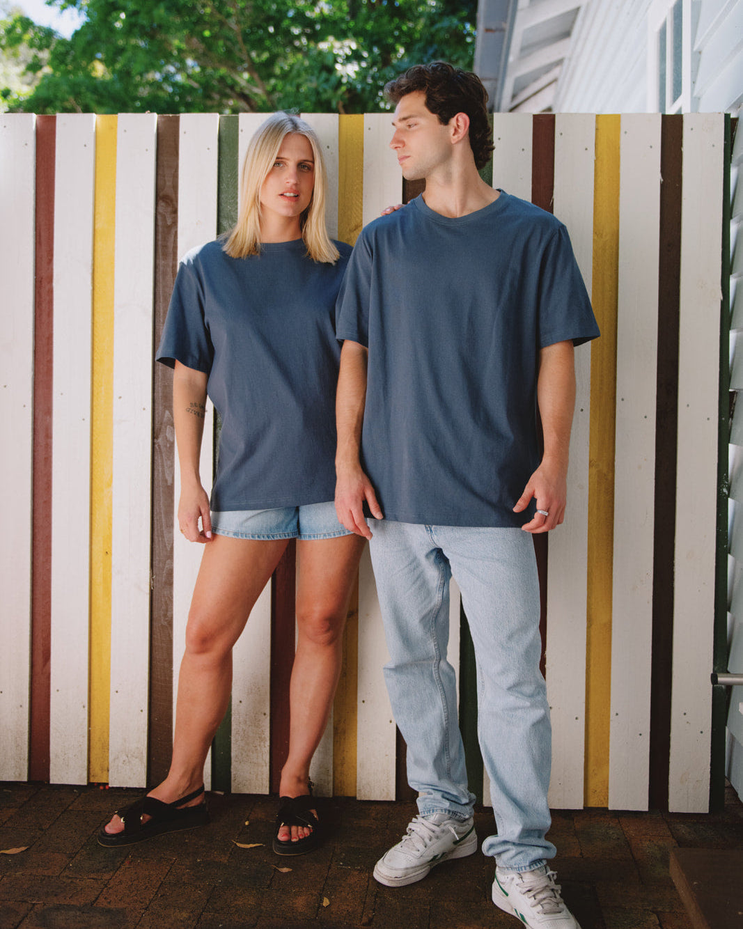 The Vintage Tee 220GSM - Pacific Blue