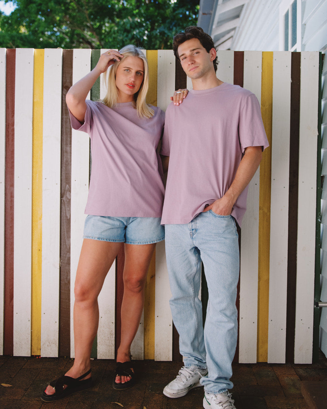 The Vintage Tee 220GSM - Violet