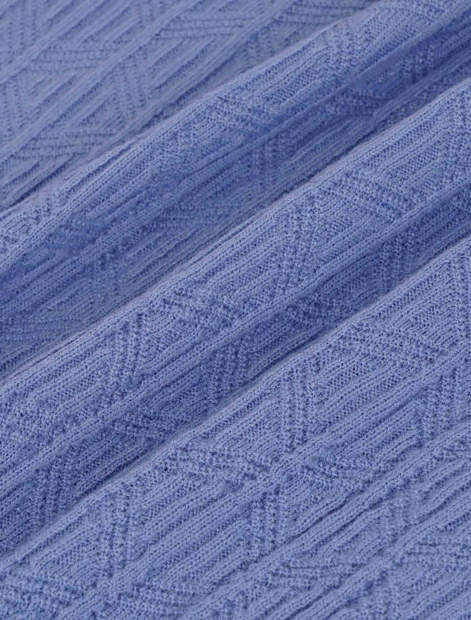 Lasso Knit Polo - Sky Blue