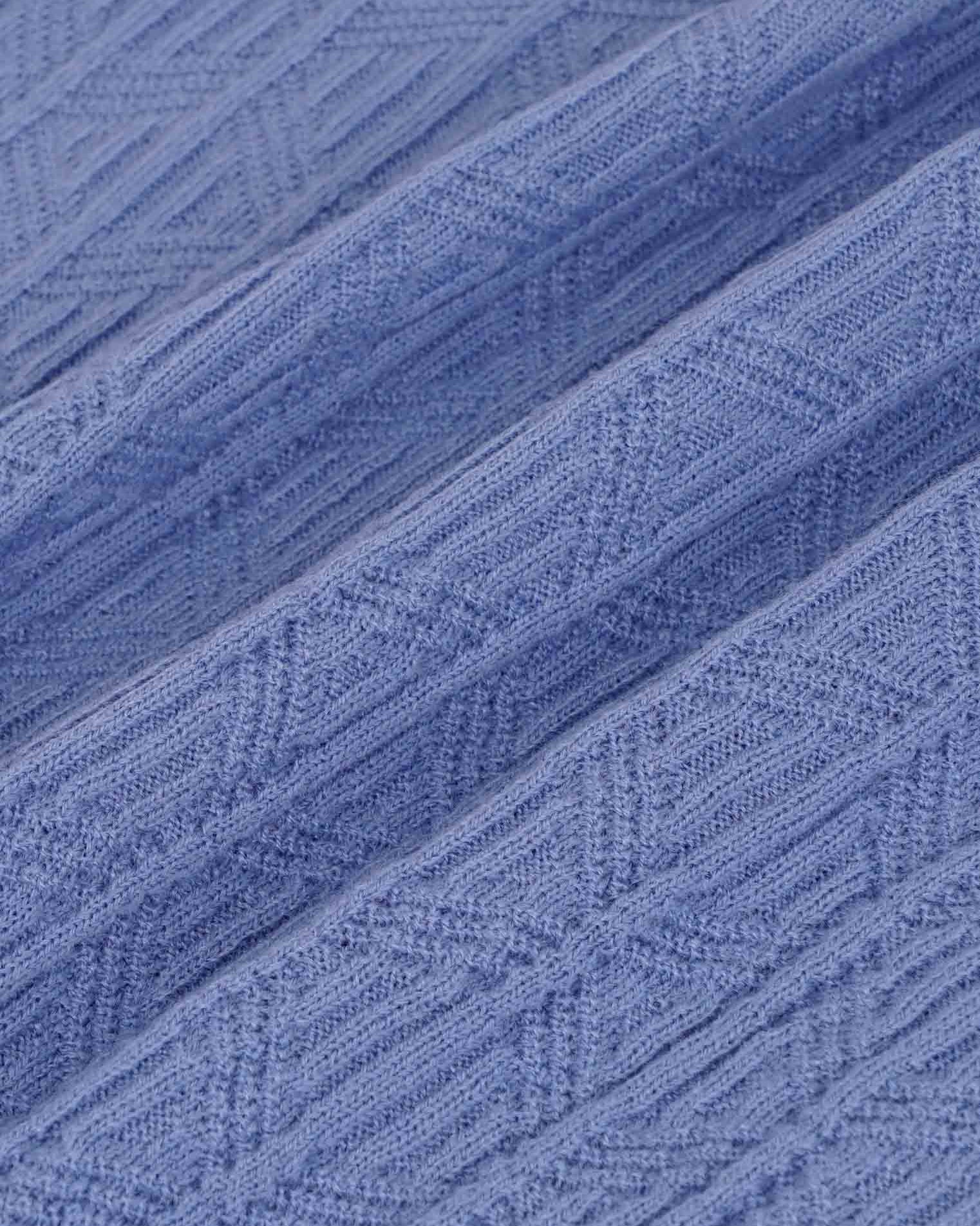 Lasso Knit Polo - Sky Blue