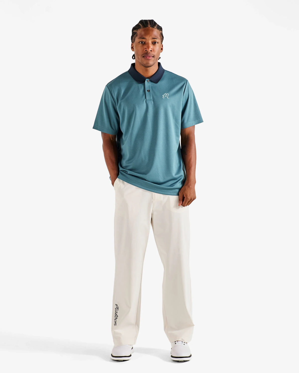 Fairway Hex Polo - Slate