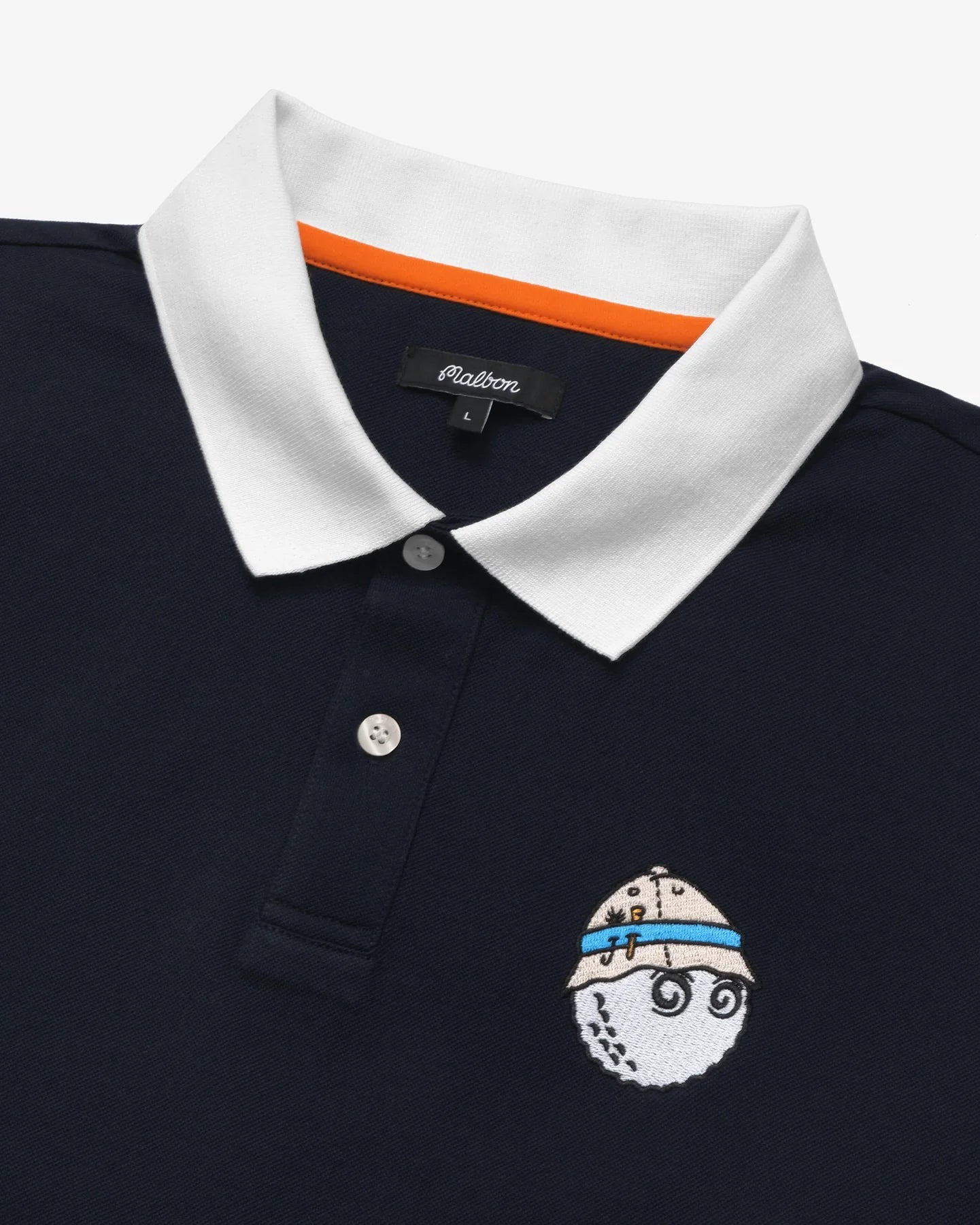 Fishing Buckets Pique Polo - Navy