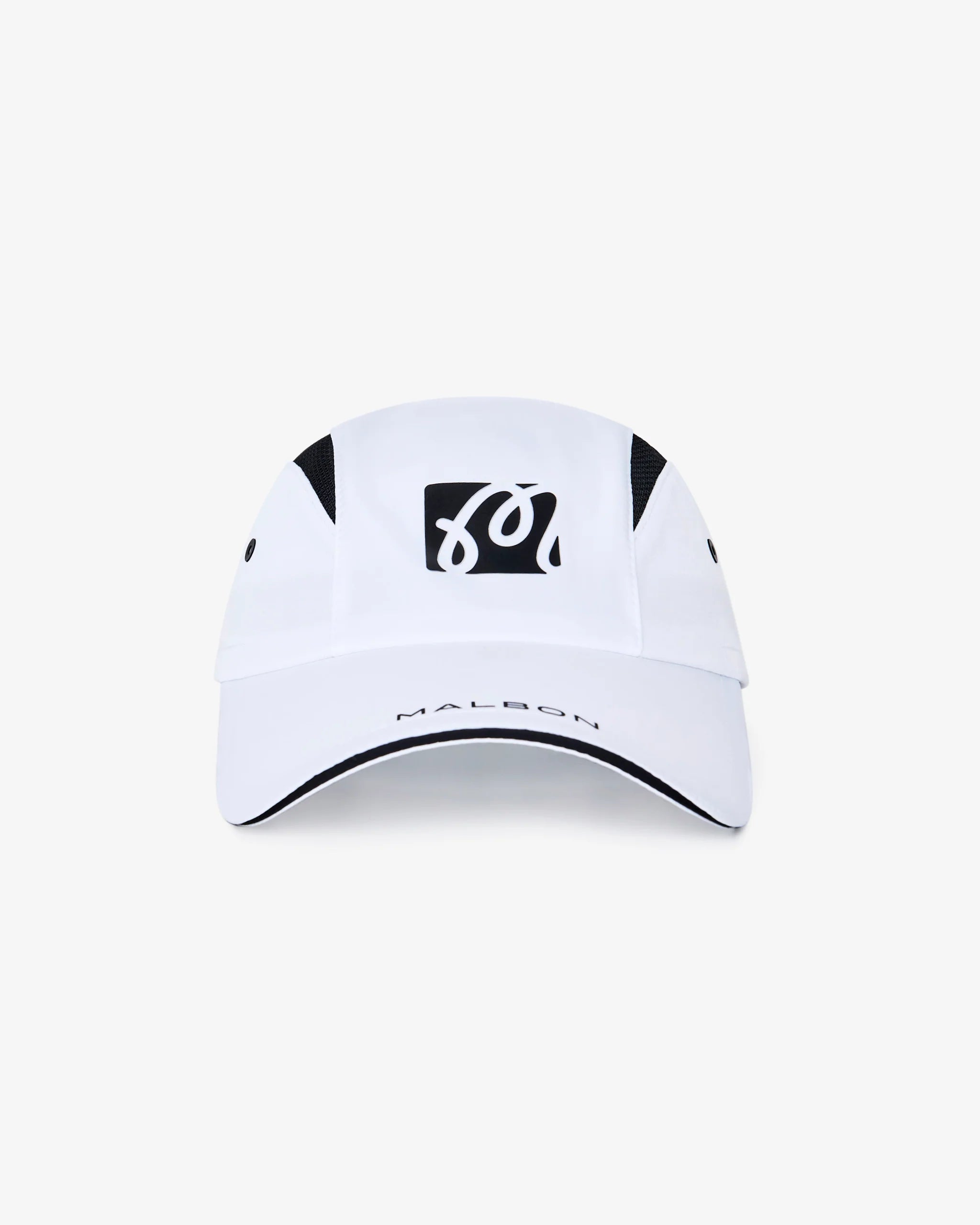 Performance Mesh Panel Bungee Hat - White/silver
