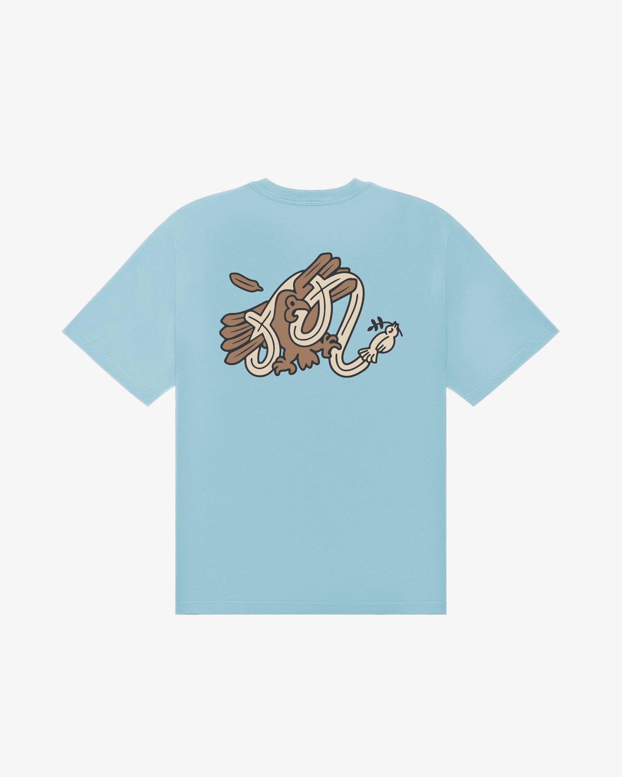 Bermuda Hawk & Dove Tee - Light Blue