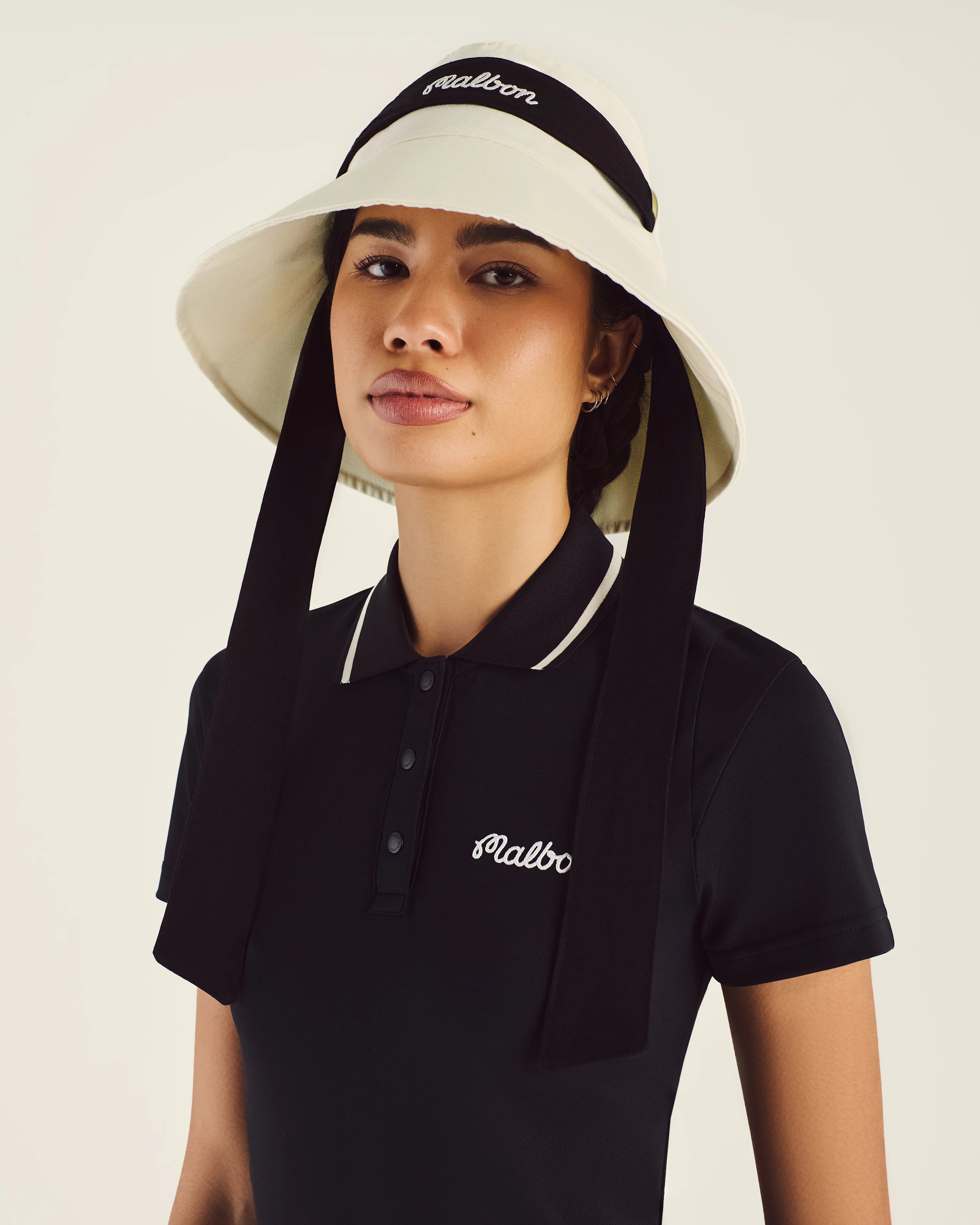 DELILAH OPEN TOP BUCKET HAT - IVORY