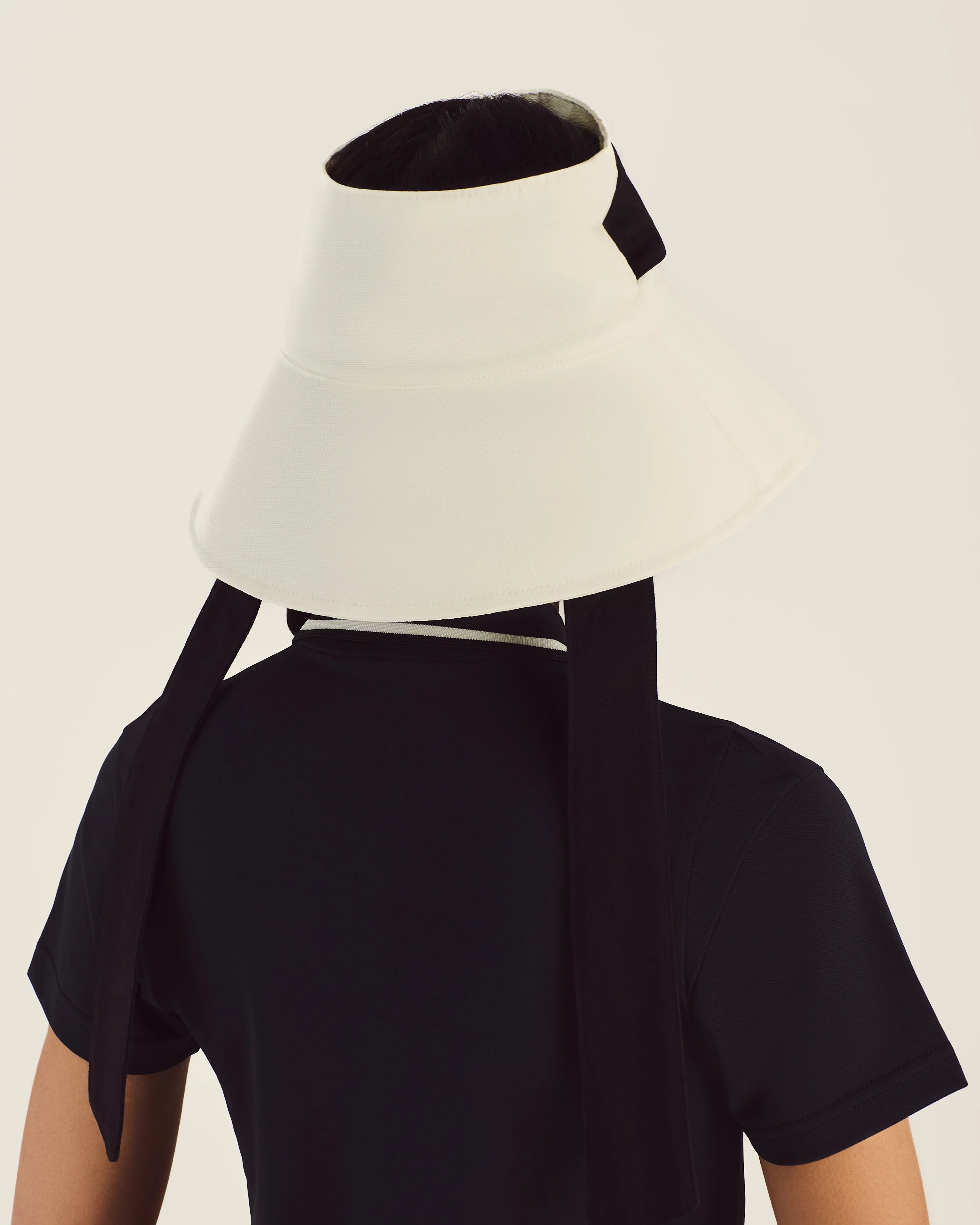 DELILAH OPEN TOP BUCKET HAT - IVORY