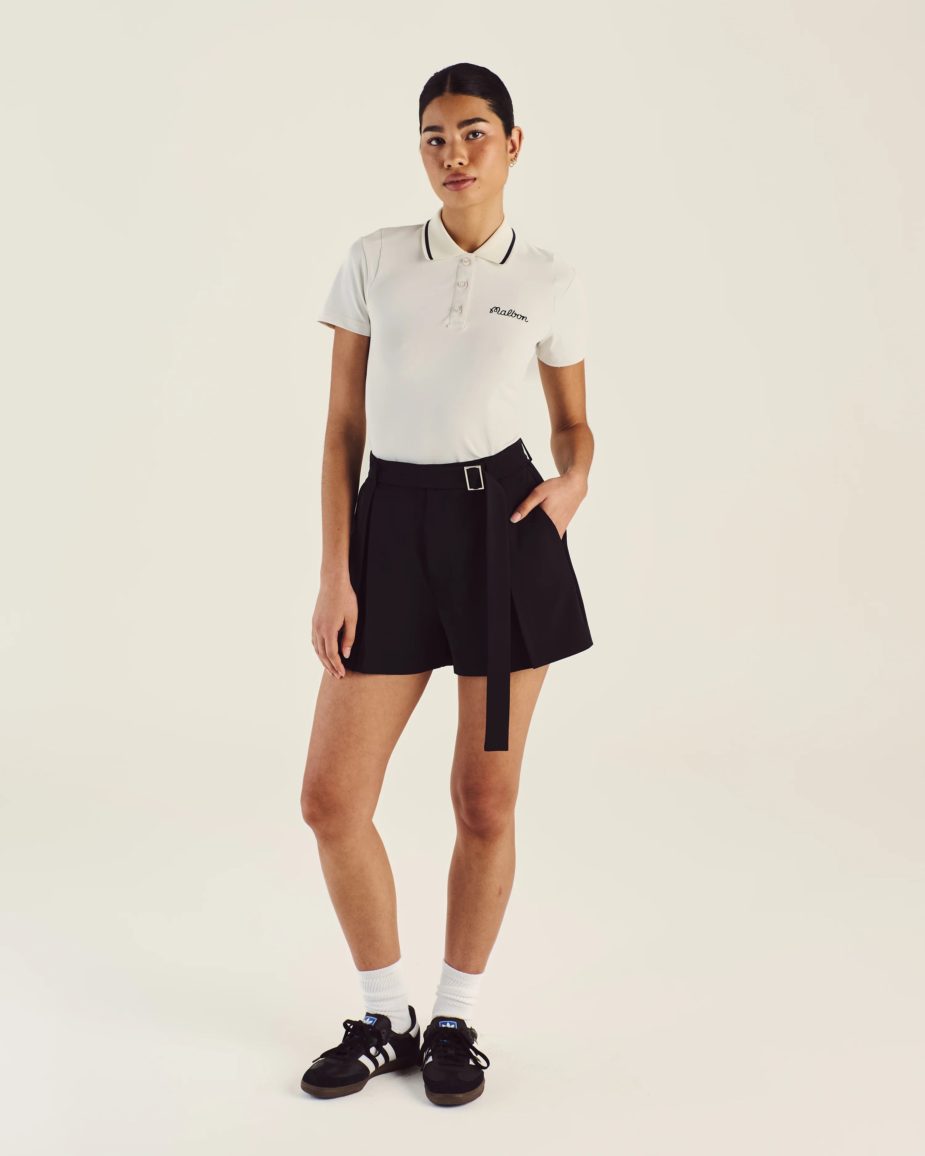 Amara Pleated Shorts - Black
