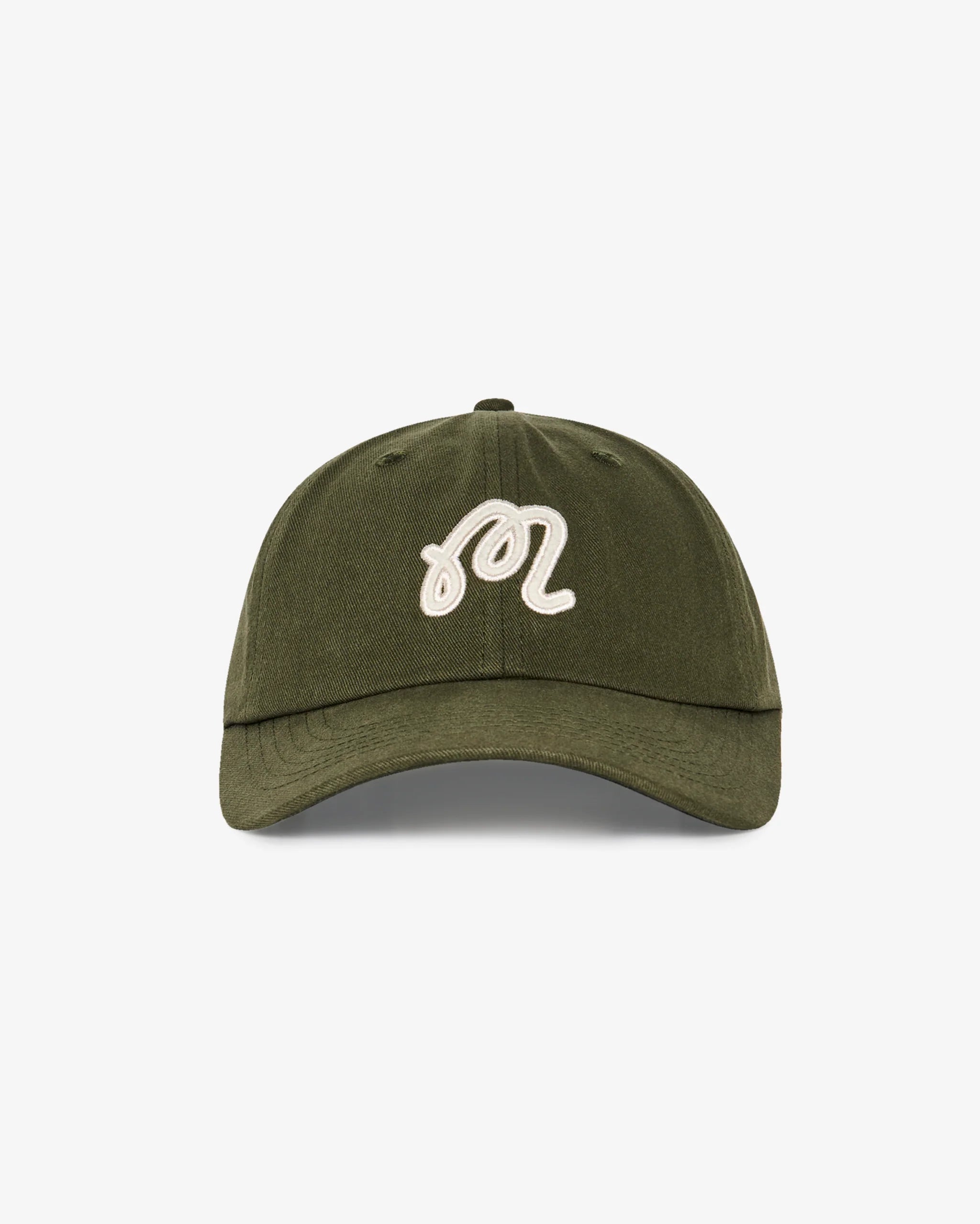 Washed Applique Hat - Cypress Green