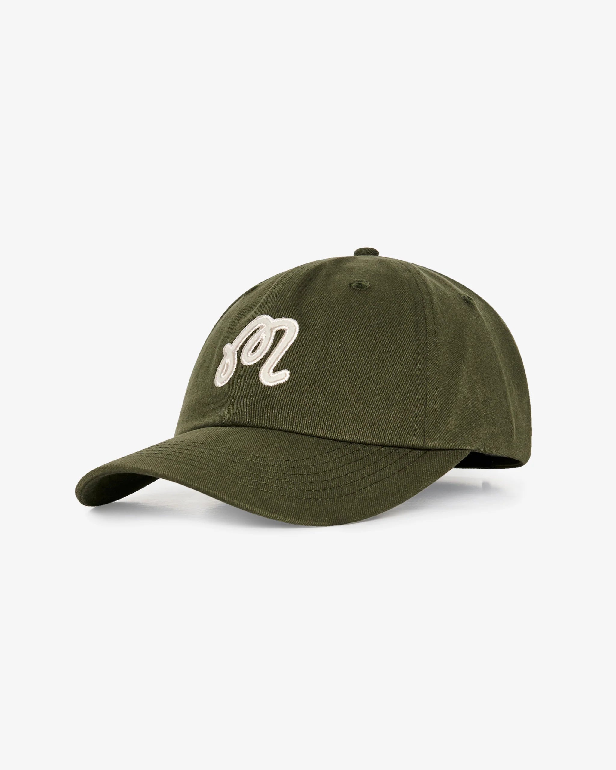 Washed Applique Hat - Cypress Green