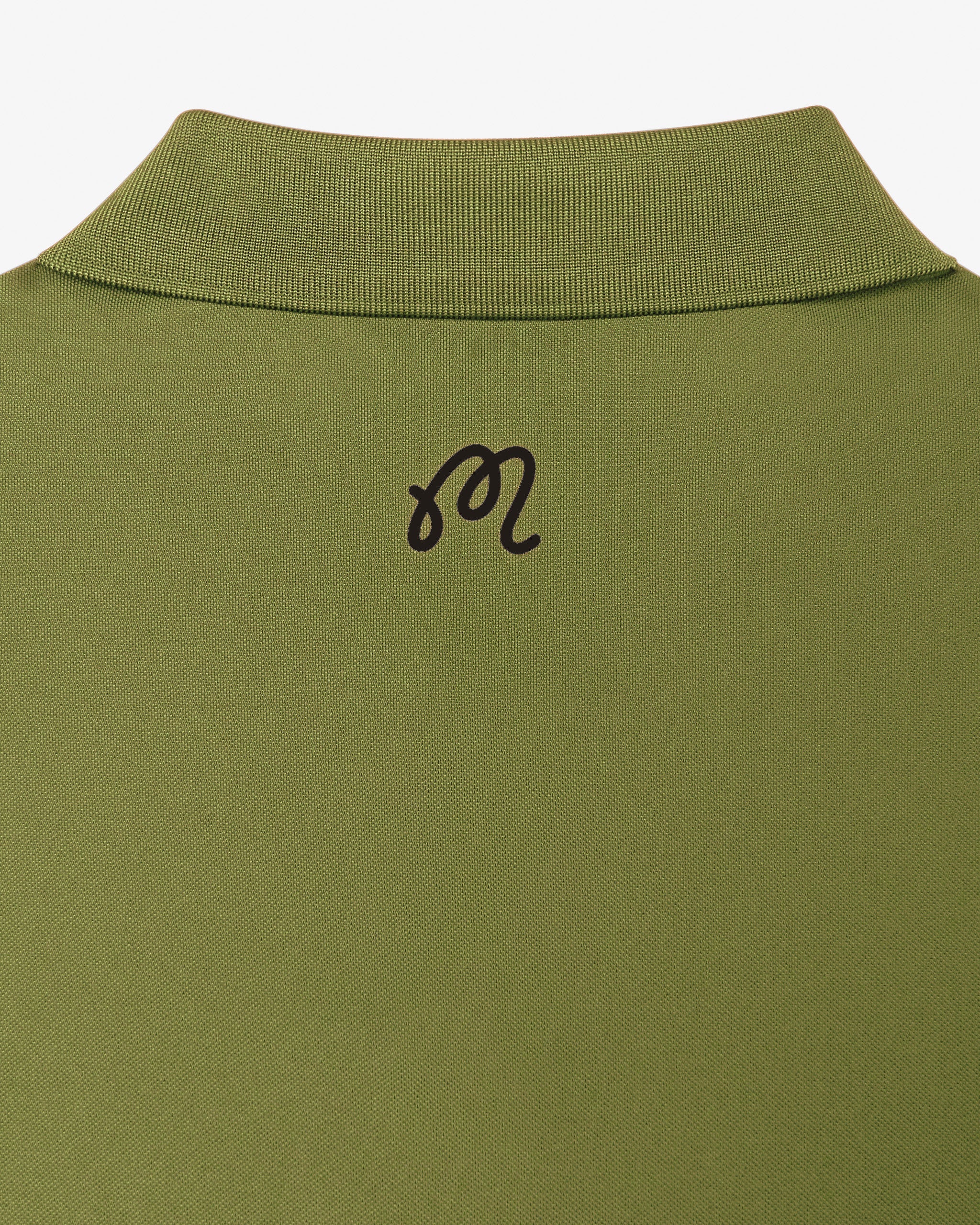 Block Placket Polo - Military Green