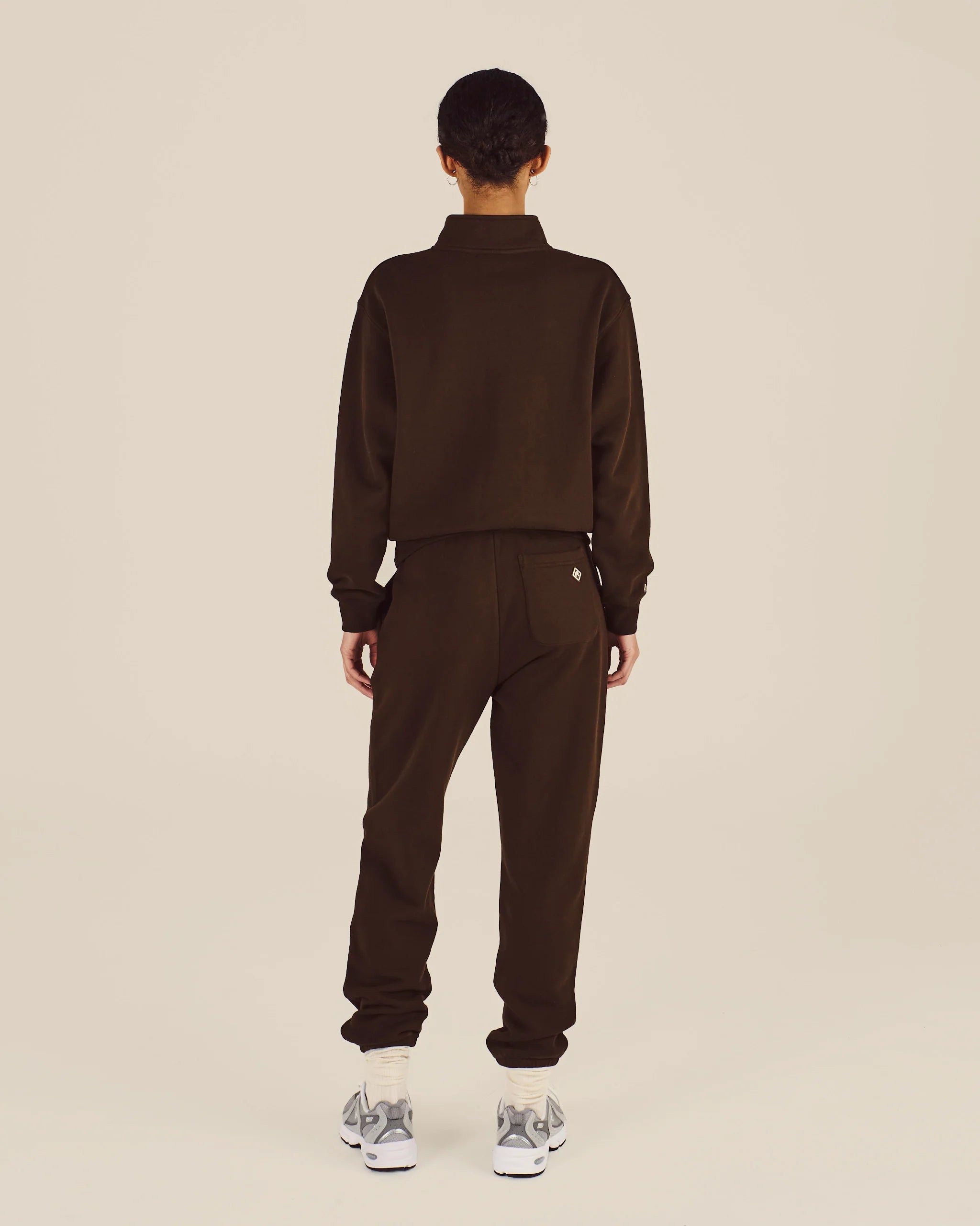 Delilah Diamond Sweatshirt - Brown