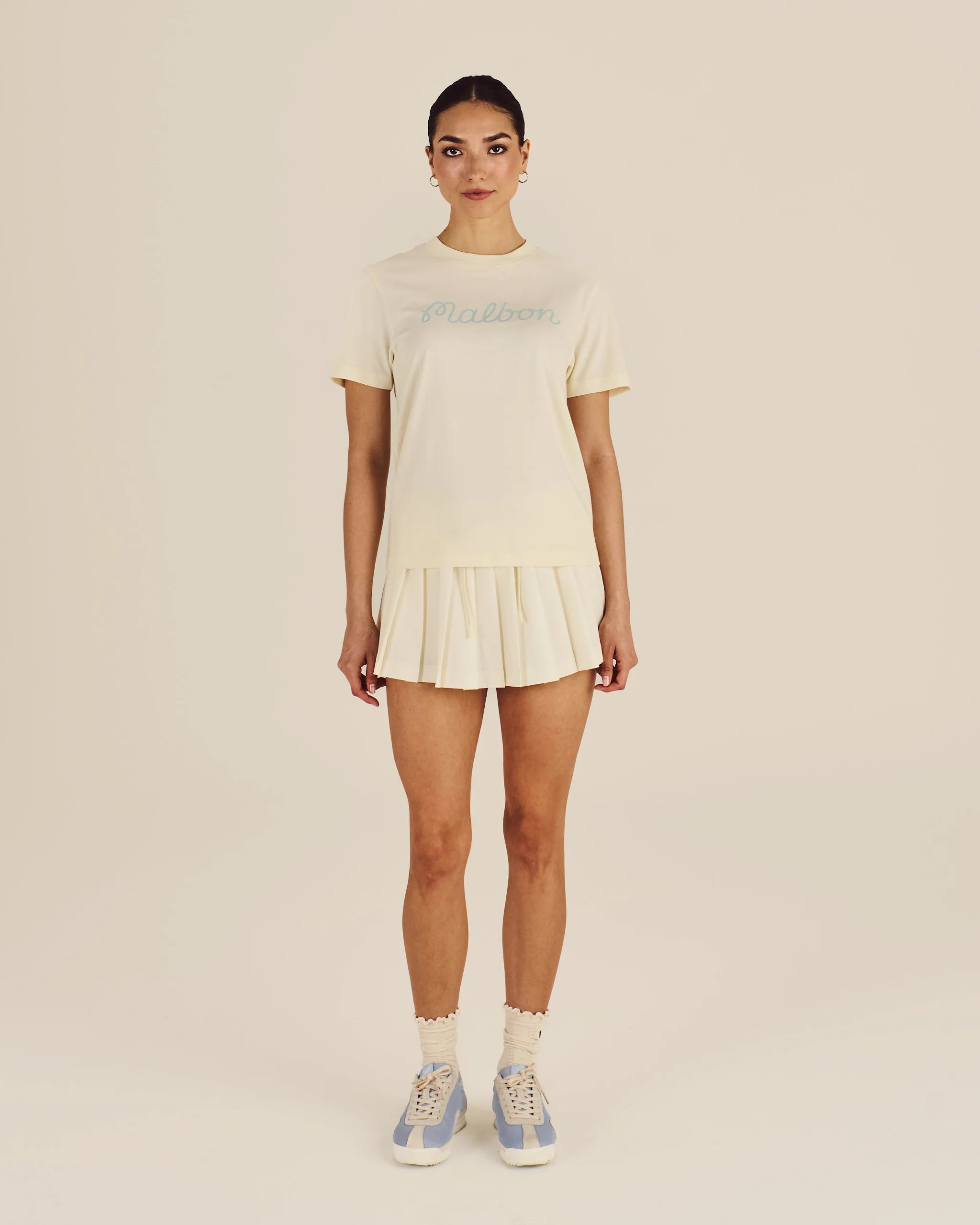 Cosette Script Tee - Cream