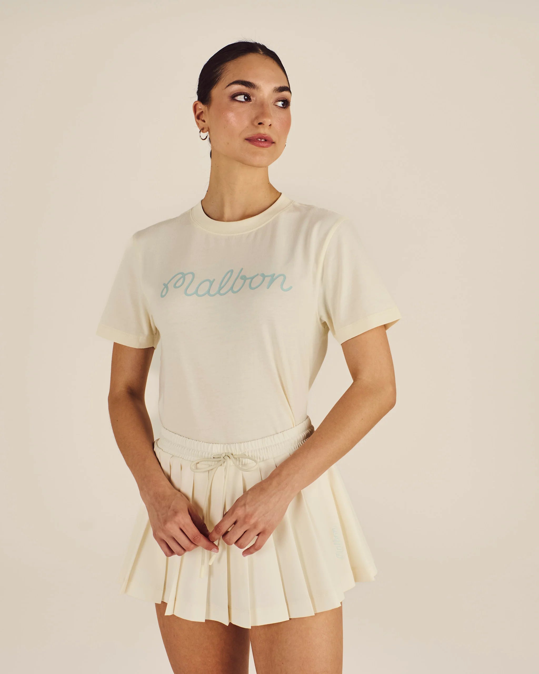 Cosette Script Tee - Cream