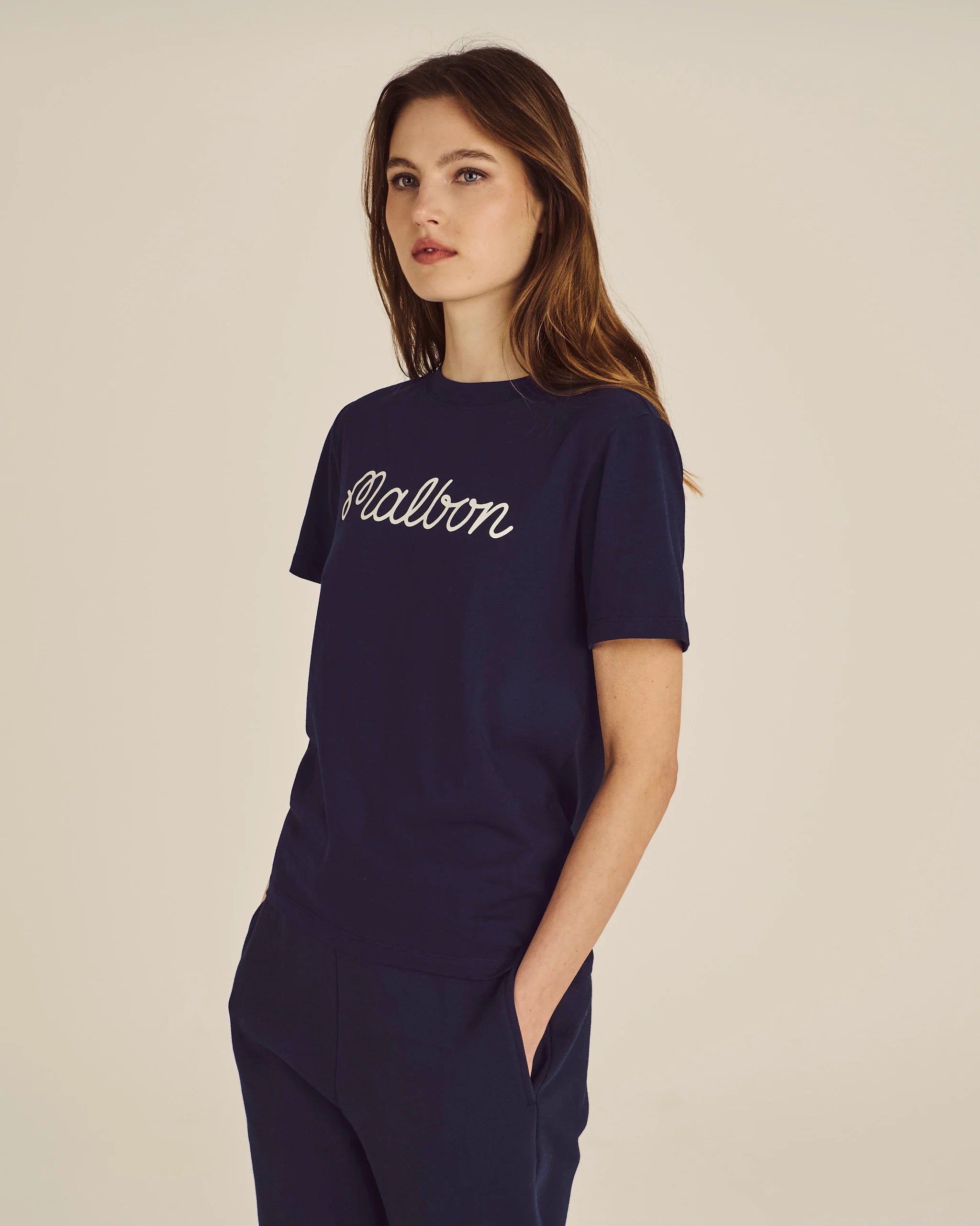 Cosette Script Tee - Midnight