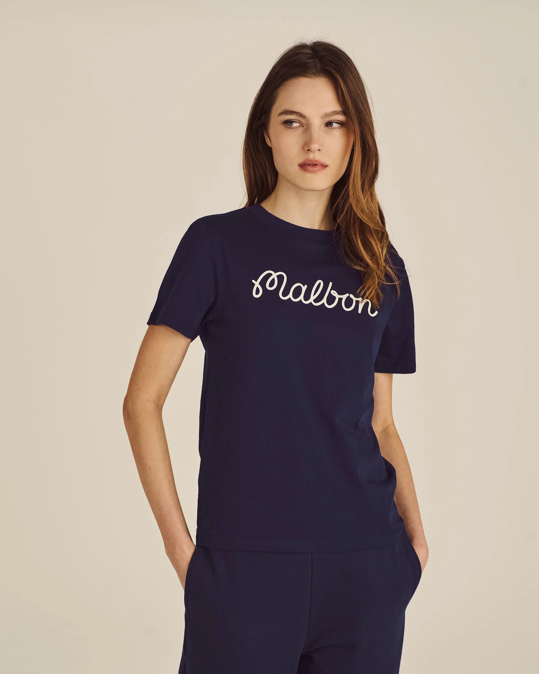Cosette Script Tee - Midnight