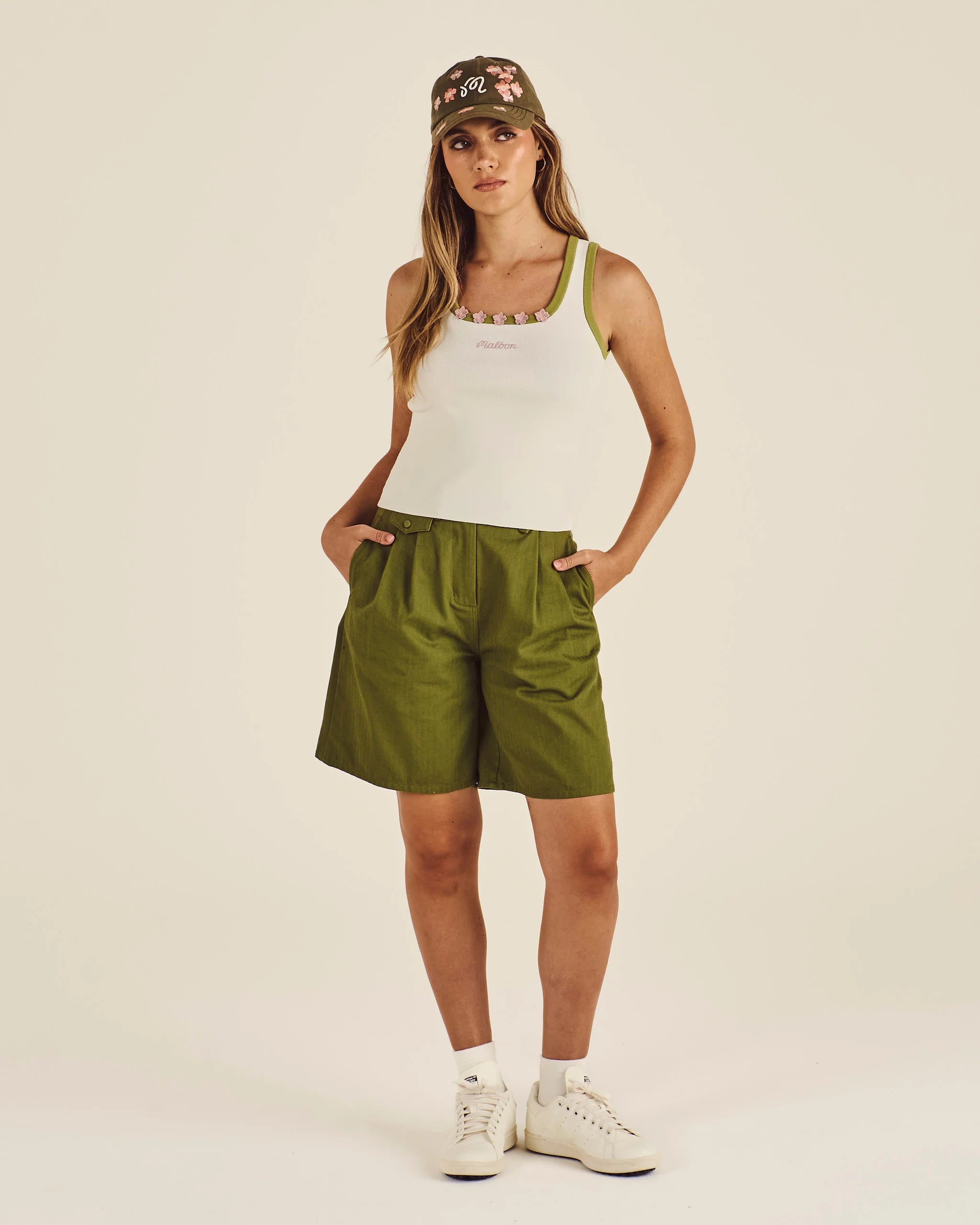 Abella Blossom Tank - Ivory