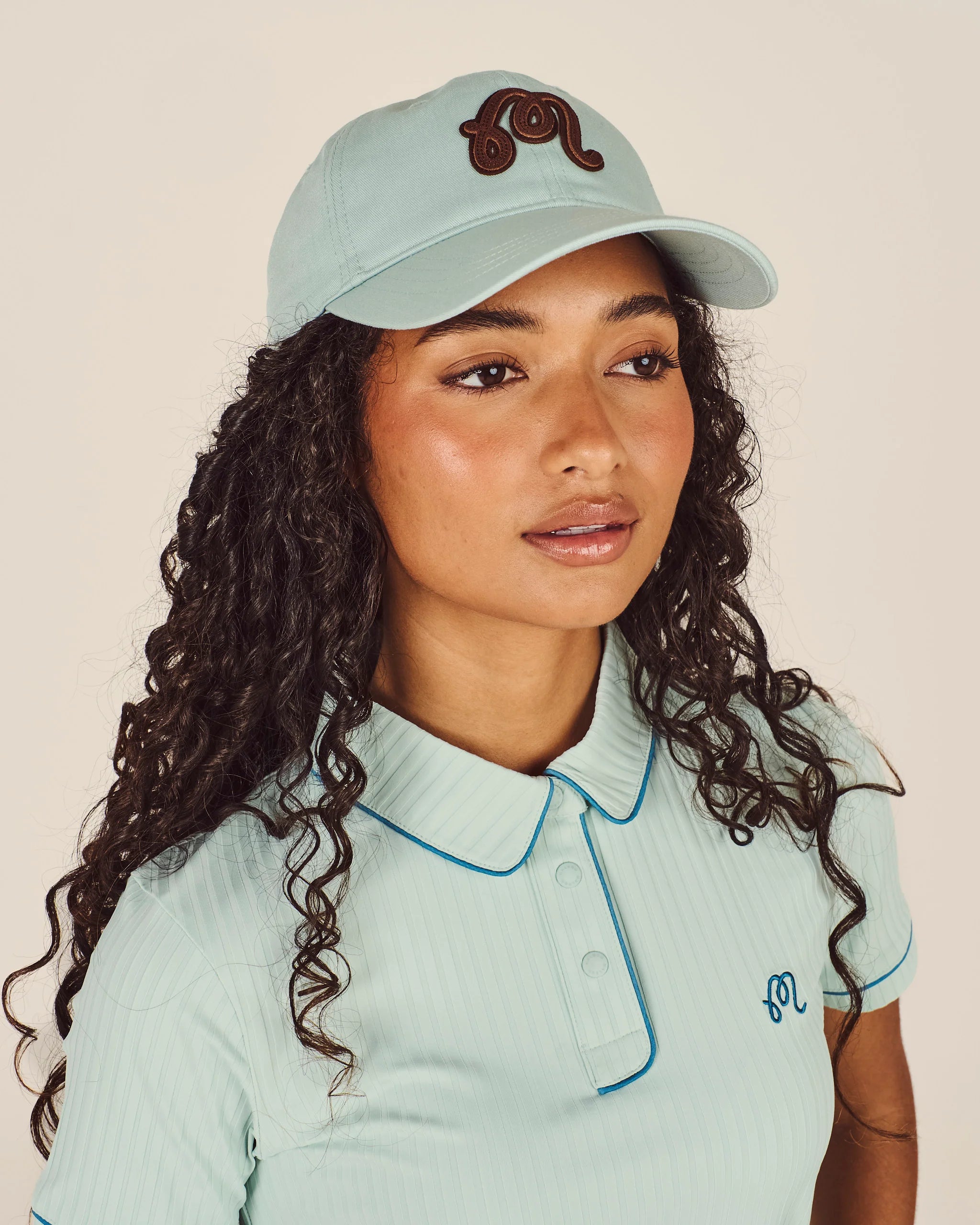 Angeligue Applique Dad Hat - Surf Spray