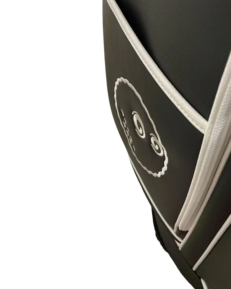 Malbon Evergreen Golf Stand Bag - Black/White