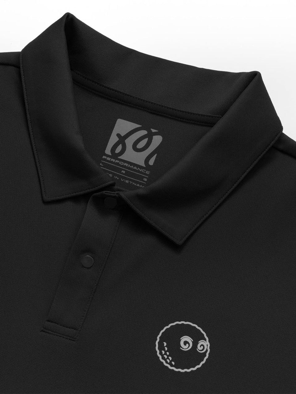 Malbon Performance Pique Polo - Black