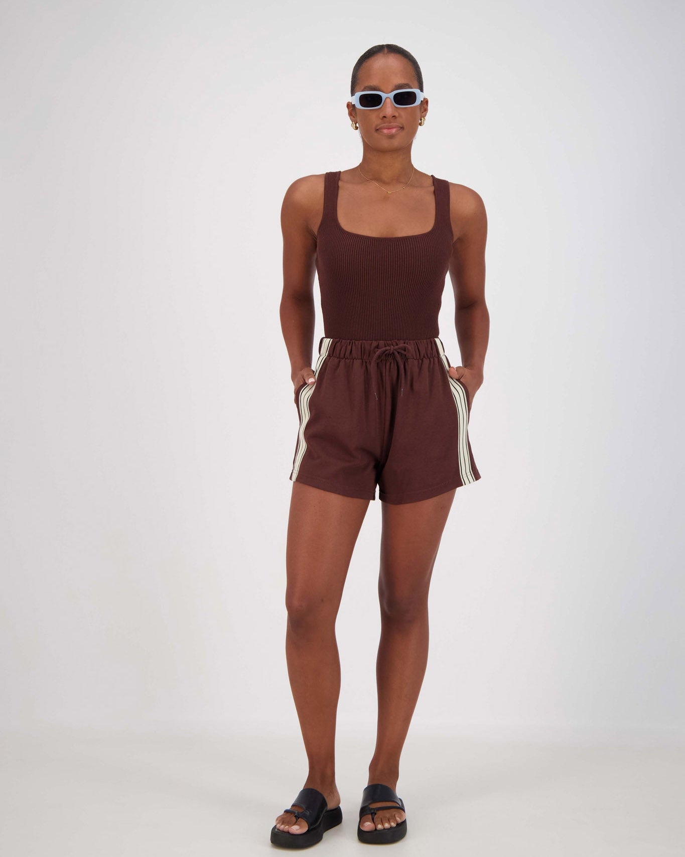 Panarea Shorts - Brown