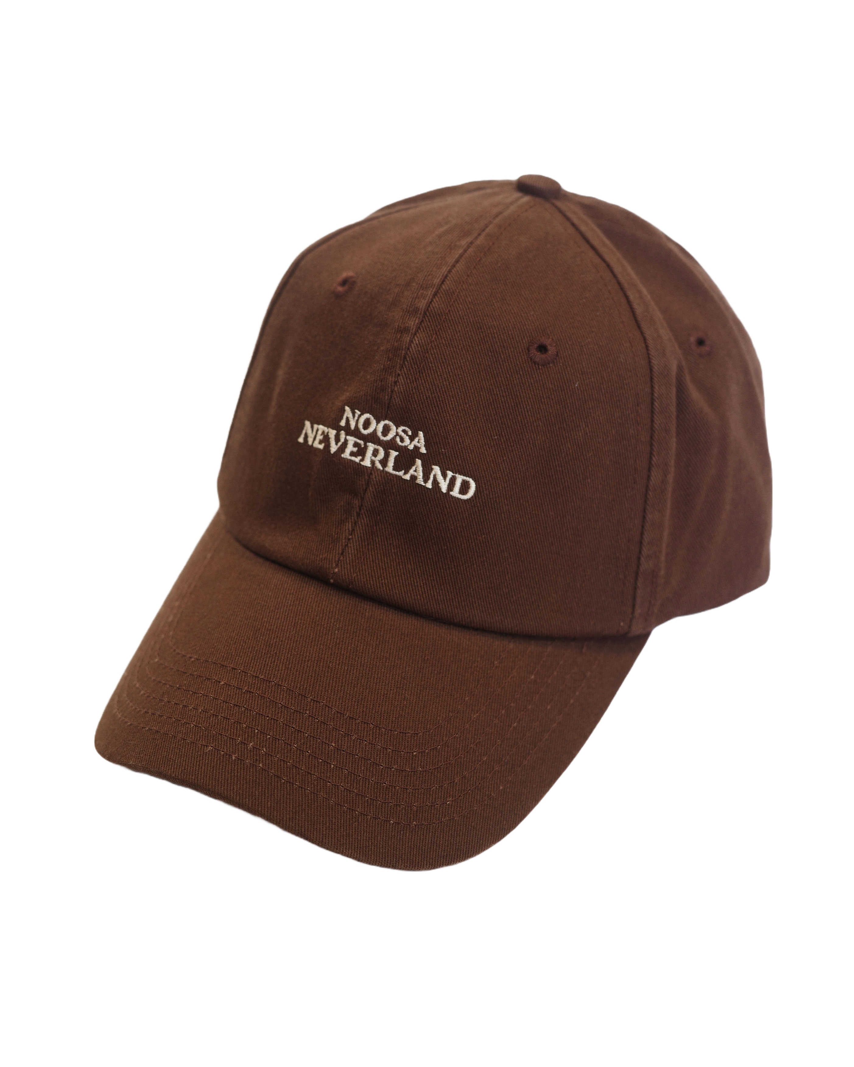 NOOSA NEVERLAND WASHED CAP - BROWN