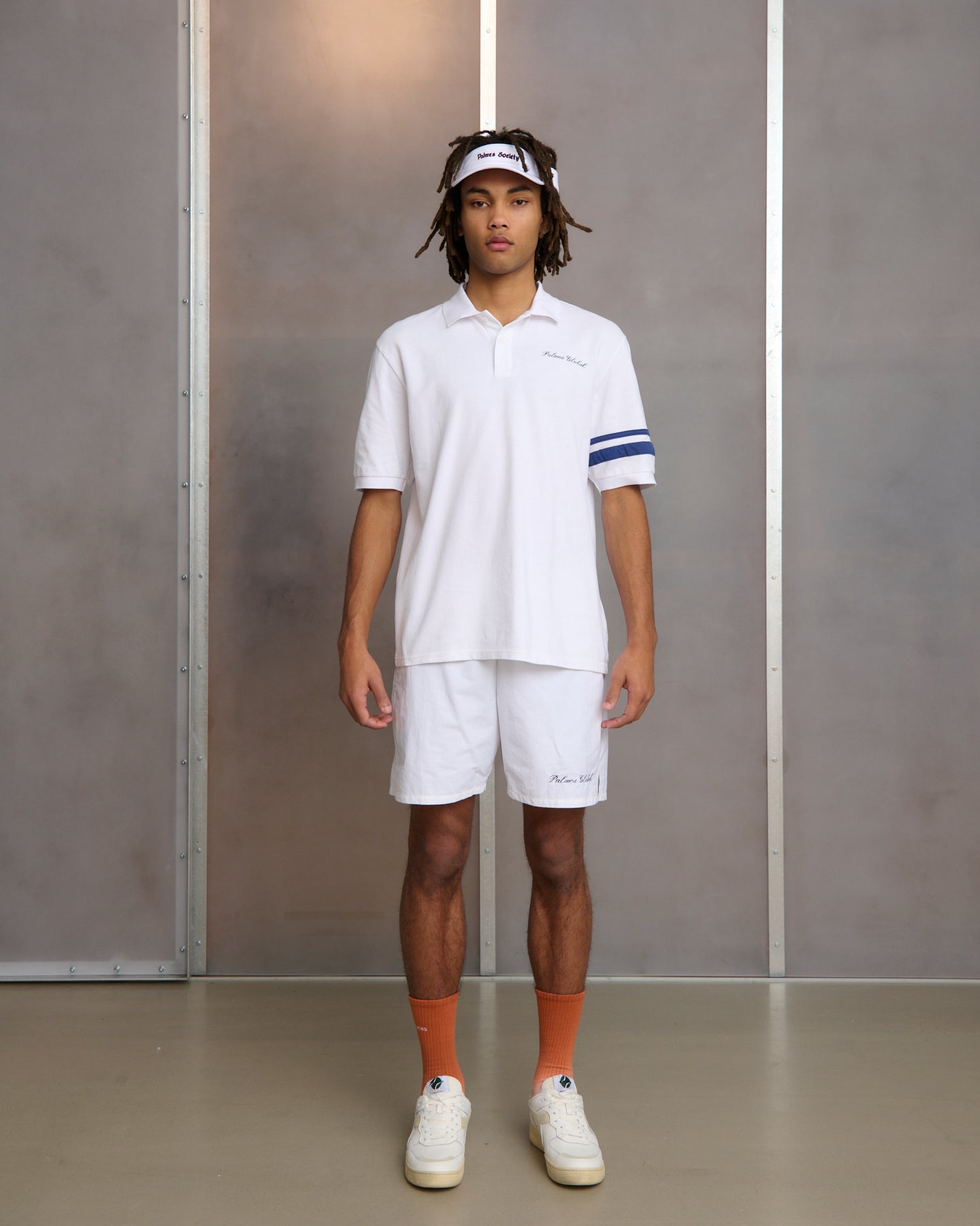 Global Pique Polo - White