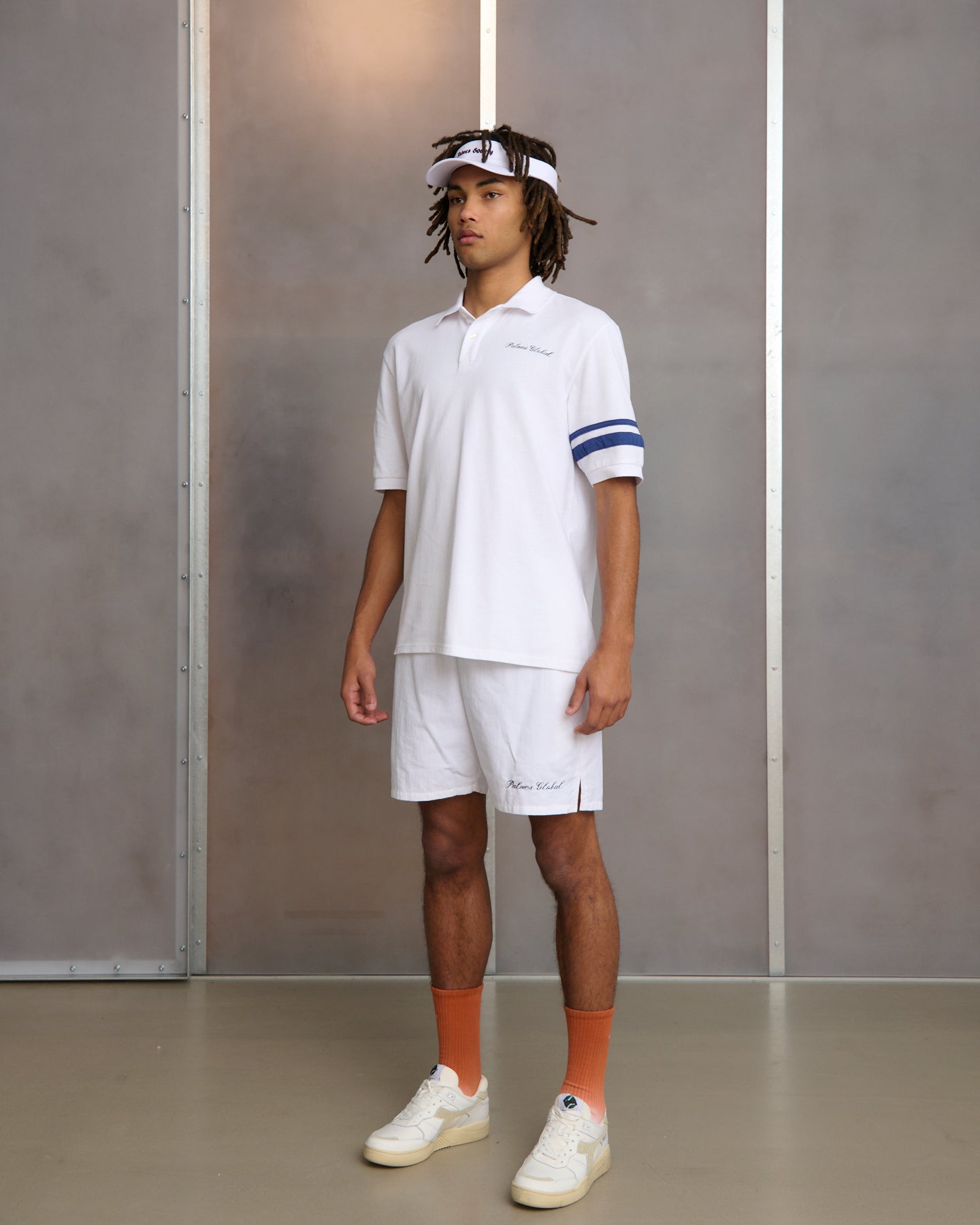 Global Pique Polo - White