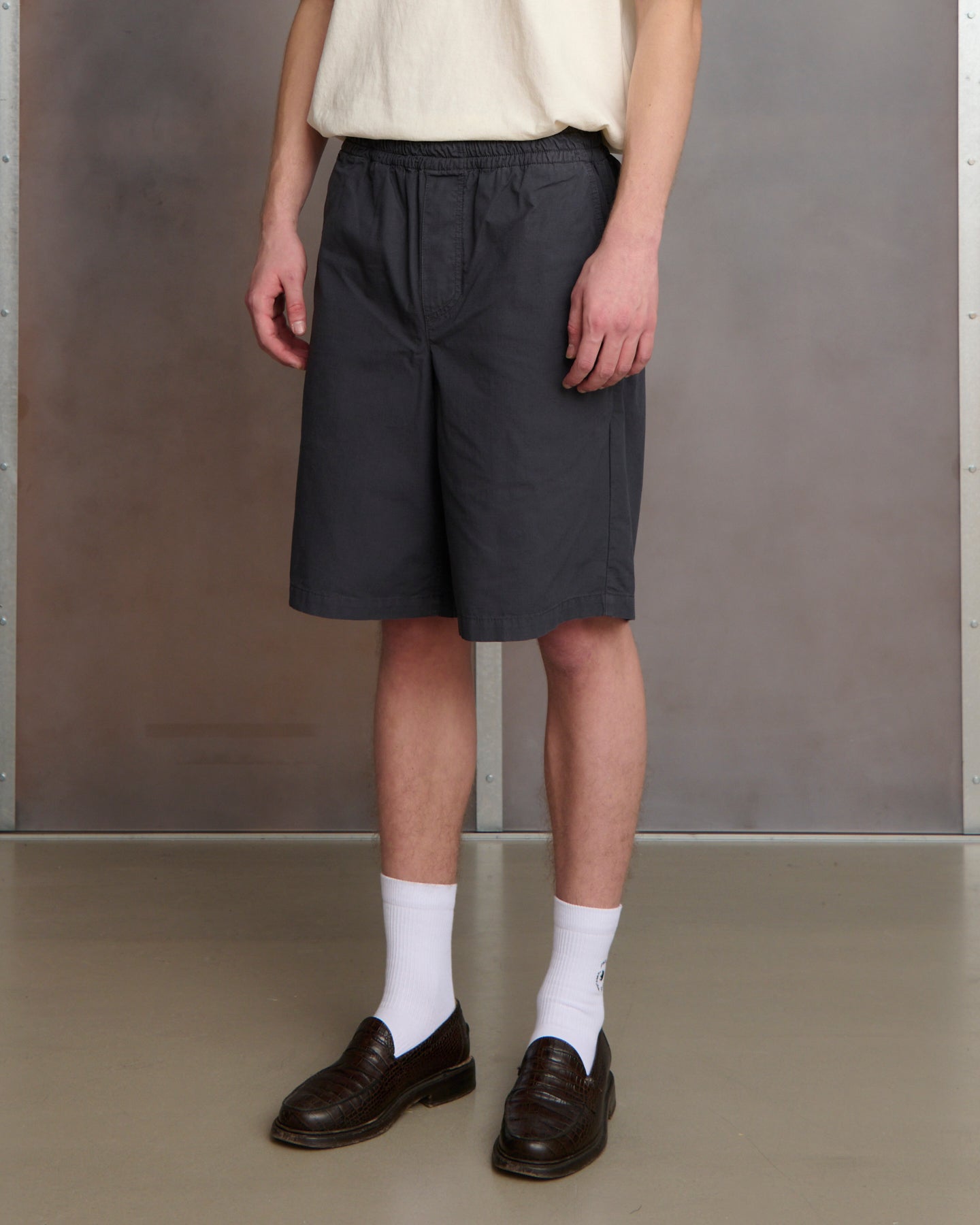 Cotton Ripstop Shorts - Charcoal