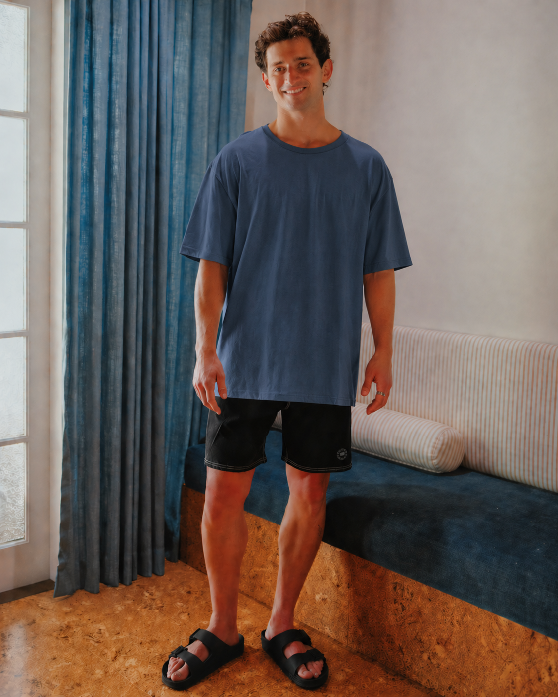 Box Tee 220GSM - Pacific Blue