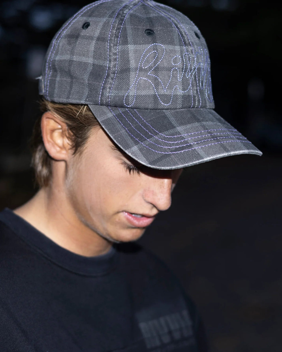 Graf Check Cap - Brown Black Plaid
