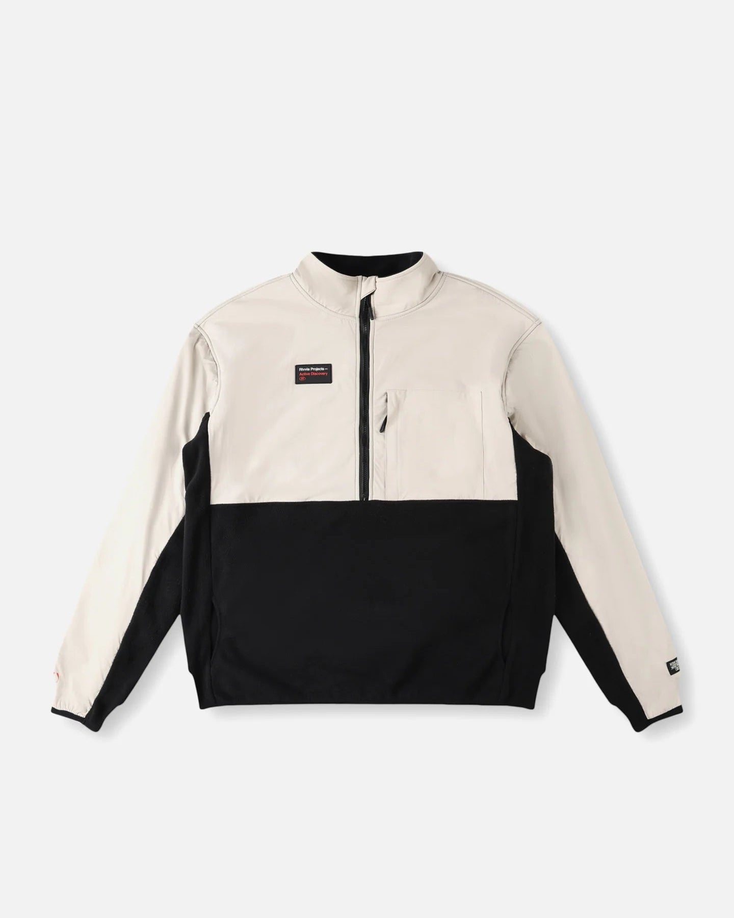 Blur 1/2 Zip Polar Fleece - Black/Bone