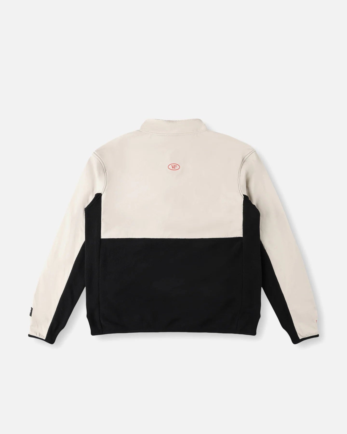 Blur 1/2 Zip Polar Fleece - Black/Bone
