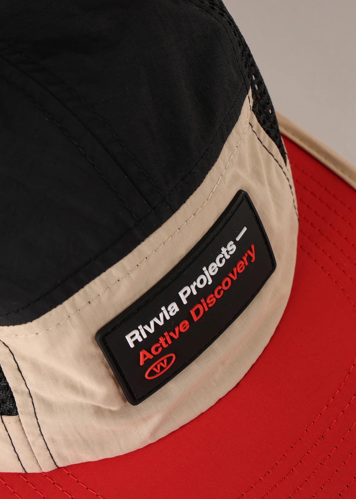 Data Running Cap - Red/Bone/Black