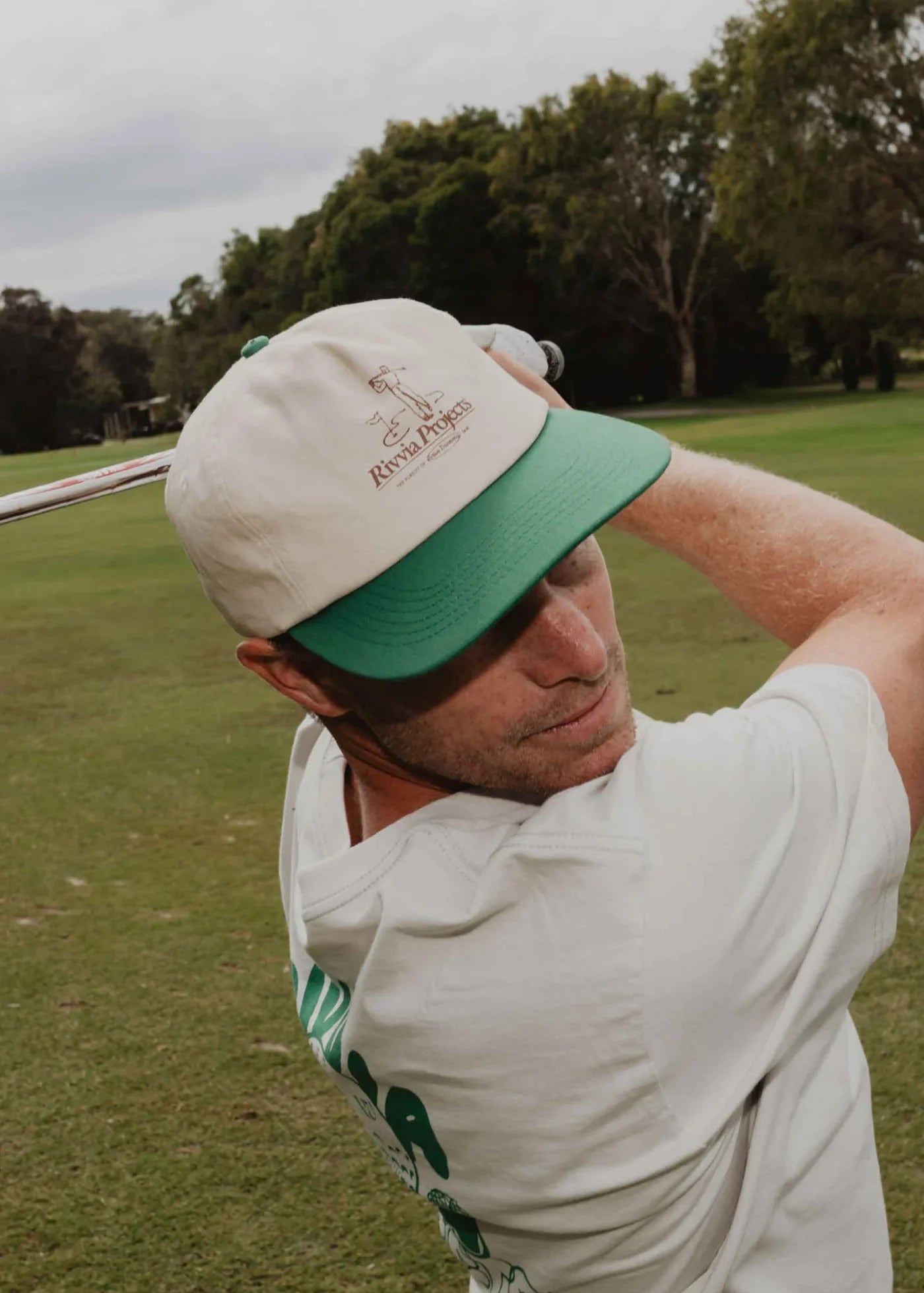 Power fade cap - Bone/green