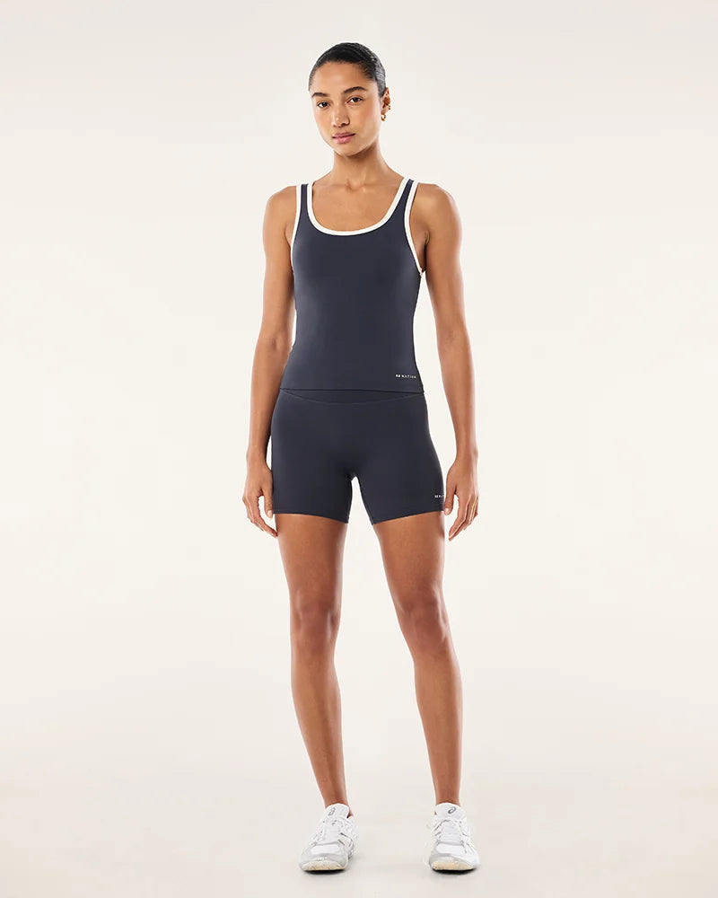 Spectrum scoop tank - marine blue & whisper white