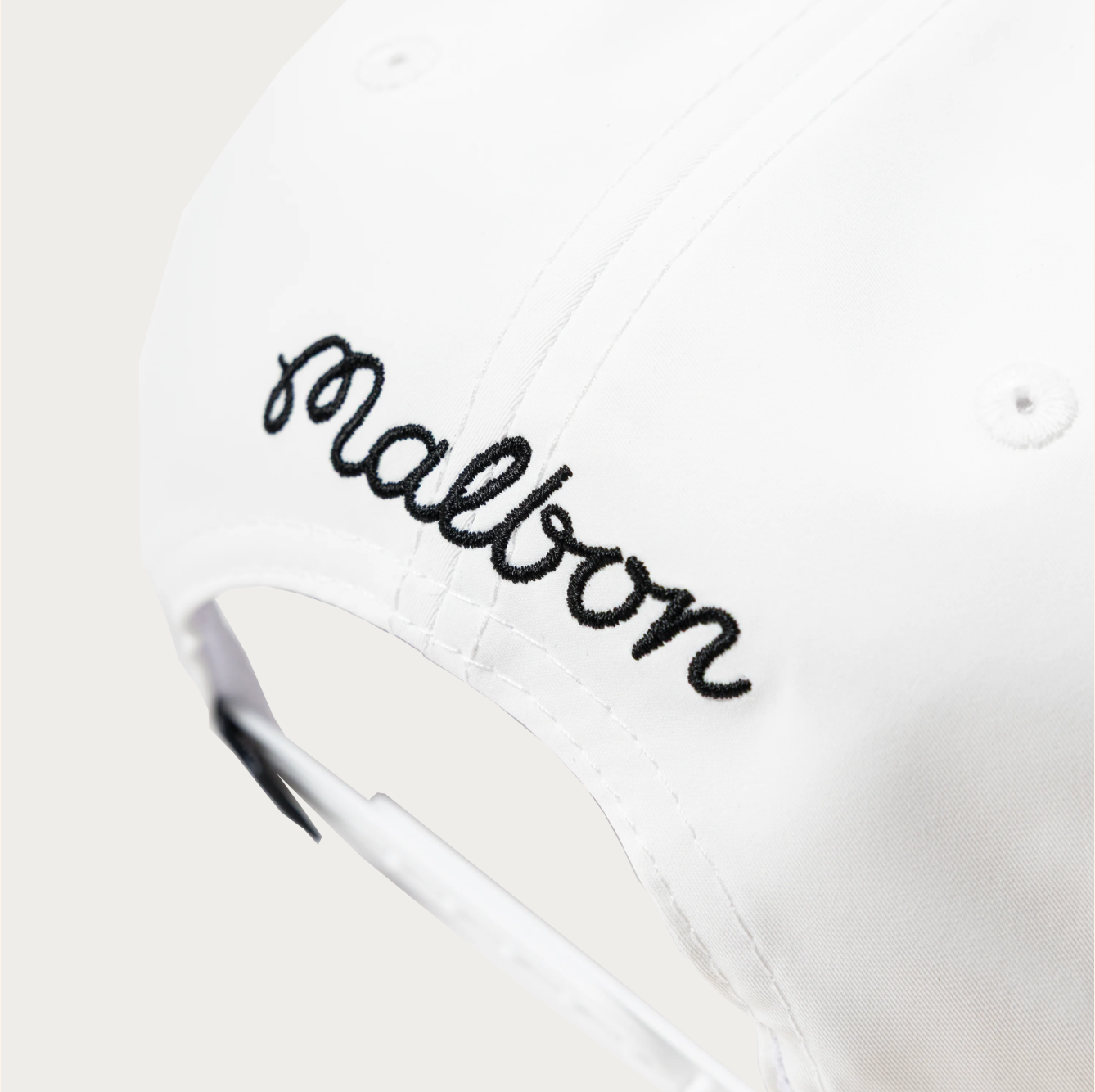 Malbon Golf Snapback Hat - White