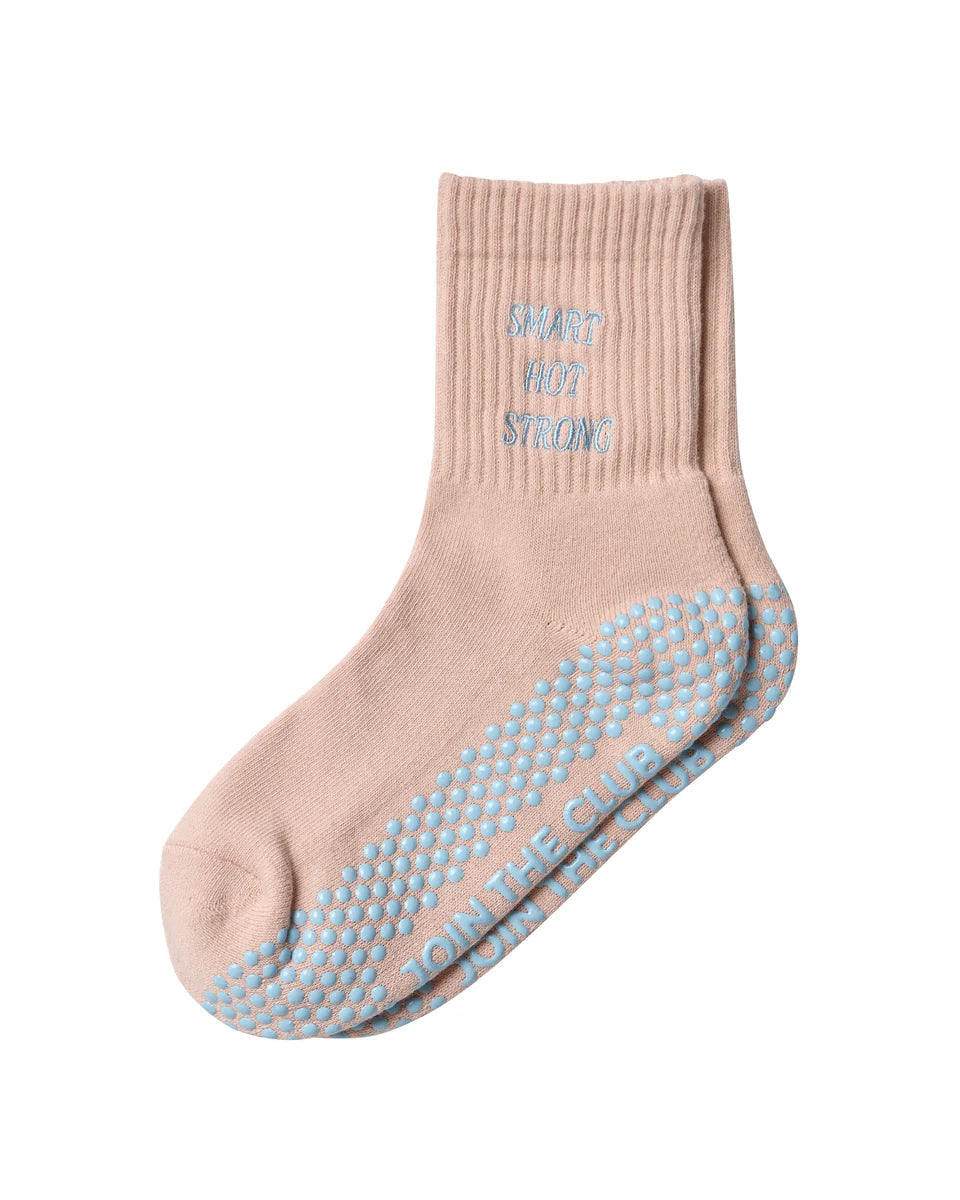 Smart Hot Strong Grip Sock - Pink/Blue